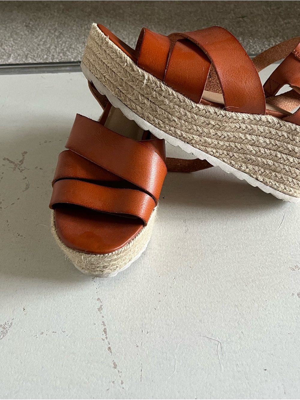 Women’s Espadrille Platform Slide Sandals - Brown